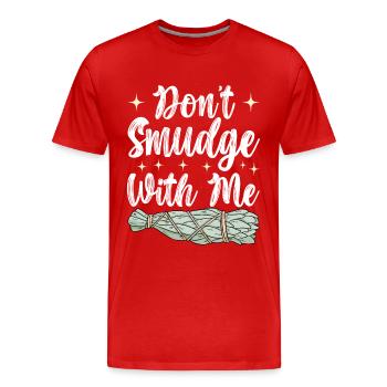 Herbs Incense Smudging Spiritual - Men's Premium Organic T-Shirt - red - Front - Damien (186cm)