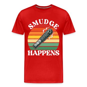 Herbs Incense Smudging Spiritual - Men's Premium Organic T-Shirt - red - Front - Damien (186cm)