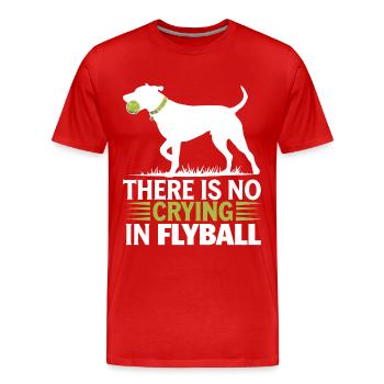 Flyball Sports canins - T-shirt bio Premium Homme - rouge - Devant - Damien (186cm)
