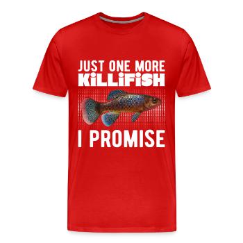 Killifisch Aquarium Fish Lovers - Men's Premium Organic T-Shirt - red - Front - Damien (186cm)