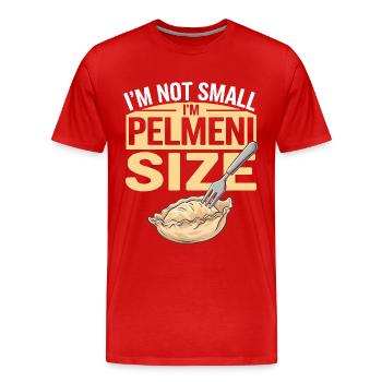Pelmeni Russian Cuisine - Men's Premium Organic T-Shirt - red - Front - Damien (186cm)