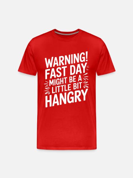 Intermittent fasting Intermittent fasting - Men's Premium Organic T-Shirt - red