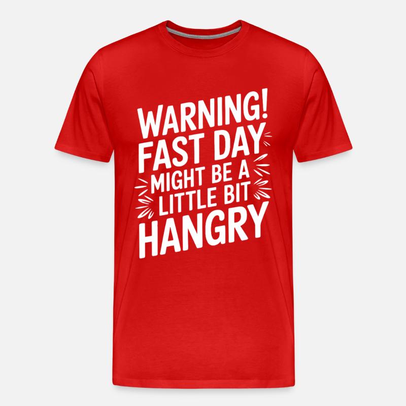 Intervallfasten Intermittierendes Fasten - Männer Premium Bio T-Shirt - Rot