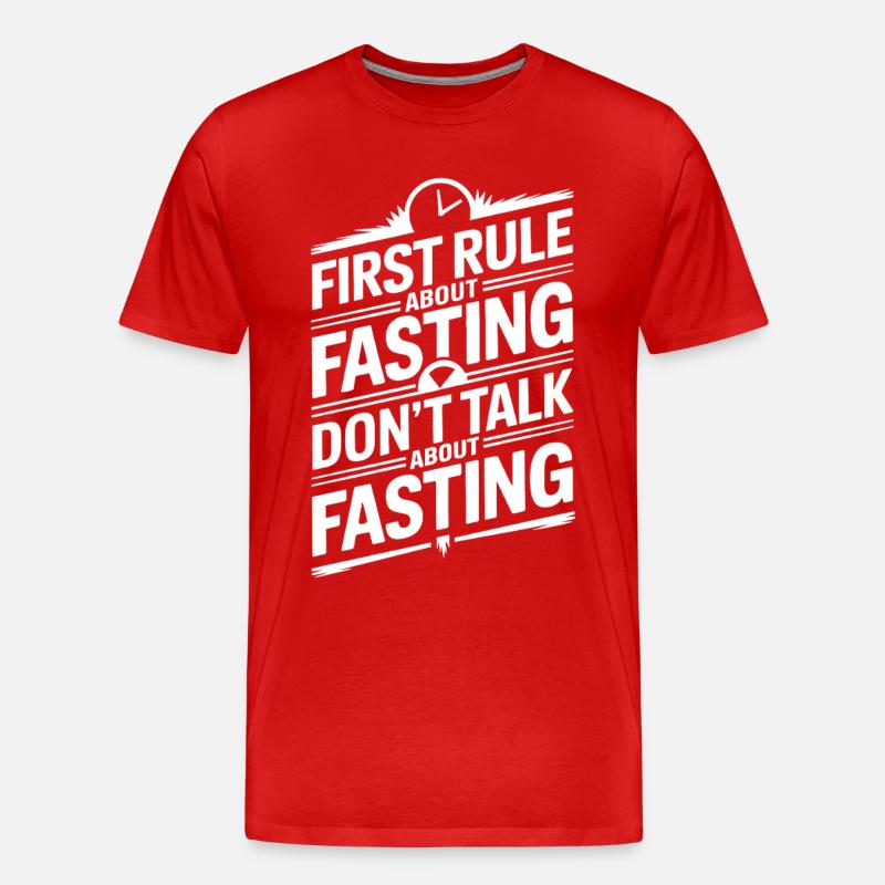 Intermittent fasting Intermittent fasting - Men's Premium Organic T-Shirt - red