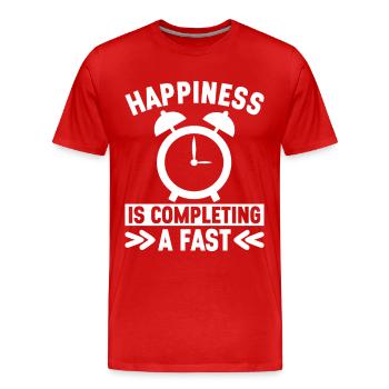Intermittent fasting Intermittent fasting - Men's Premium Organic T-Shirt - red - Front - Damien (186cm)