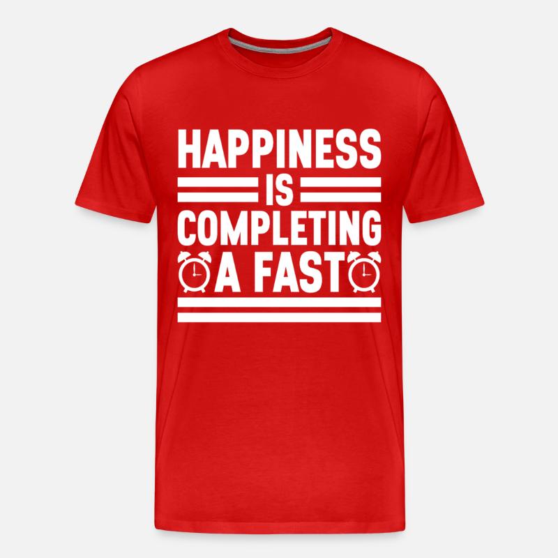 Intermittent fasting Intermittent fasting - Men's Premium Organic T-Shirt - red