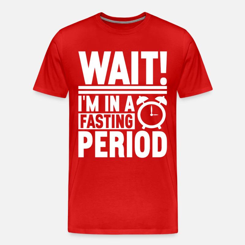 Intermittent fasting Intermittent fasting - Men's Premium Organic T-Shirt - red