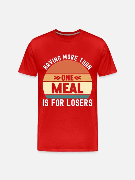 Intermittent fasting Intermittent fasting - Men's Premium Organic T-Shirt - red