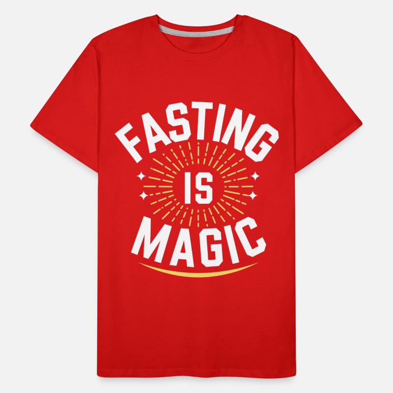Intervallfasten Intermittierendes Fasten Männer Premium Bio T-Shirt