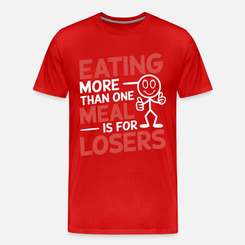 Intermittent fasting Intermittent fasting - Men's Premium Organic T-Shirt - red