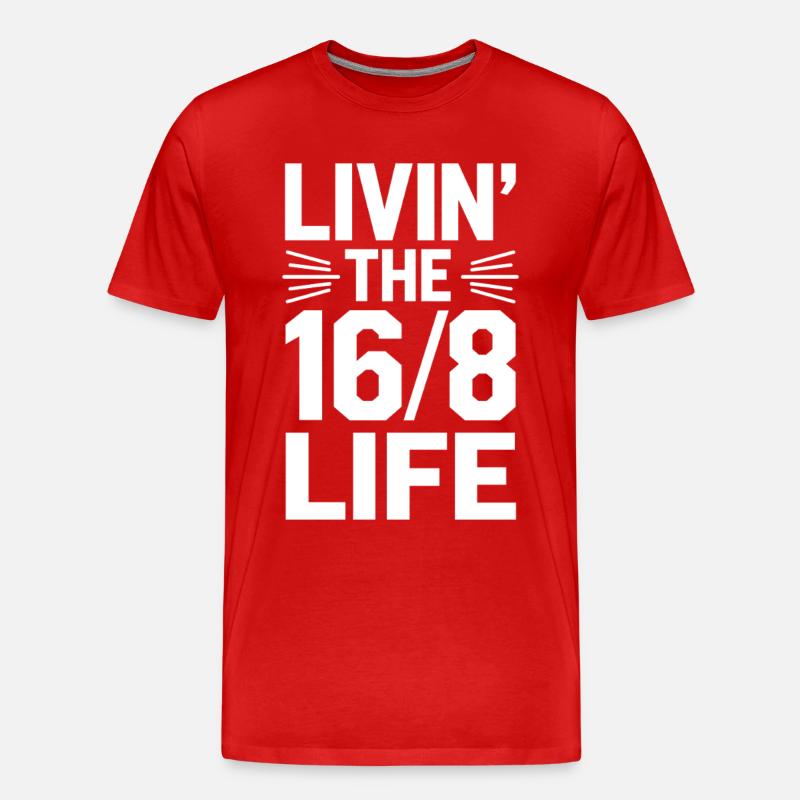 Intermittent fasting Intermittent fasting - Men's Premium Organic T-Shirt - red