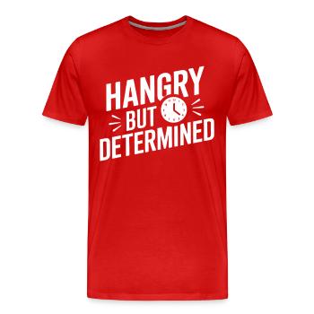 Intermittent fasting Intermittent fasting - Men's Premium Organic T-Shirt - red - Front - Damien (186cm)