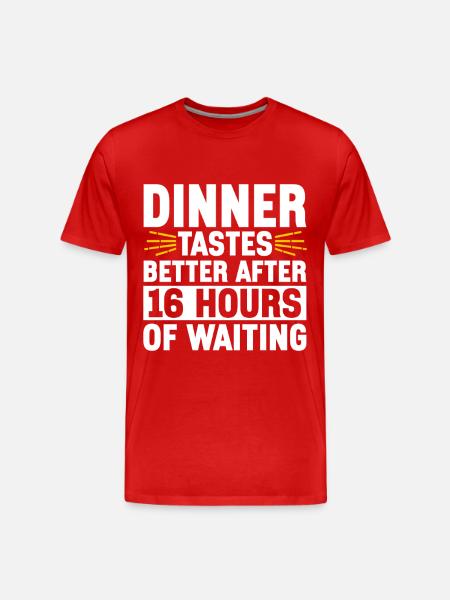 Intermittent fasting Intermittent fasting - Men's Premium Organic T-Shirt - red