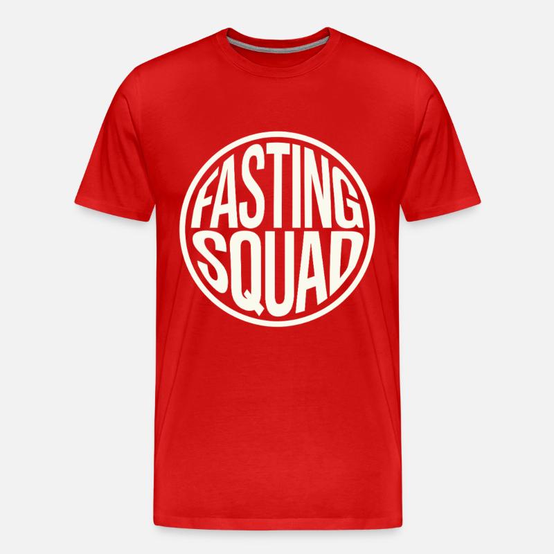 Intervallfasten Intermittierendes Fasten - Männer Premium Bio T-Shirt - Rot