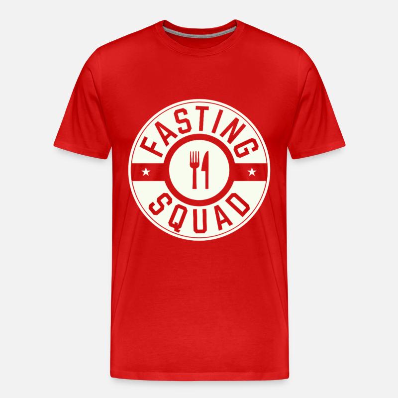 Intermittent fasting Intermittent fasting - Men's Premium Organic T-Shirt - red