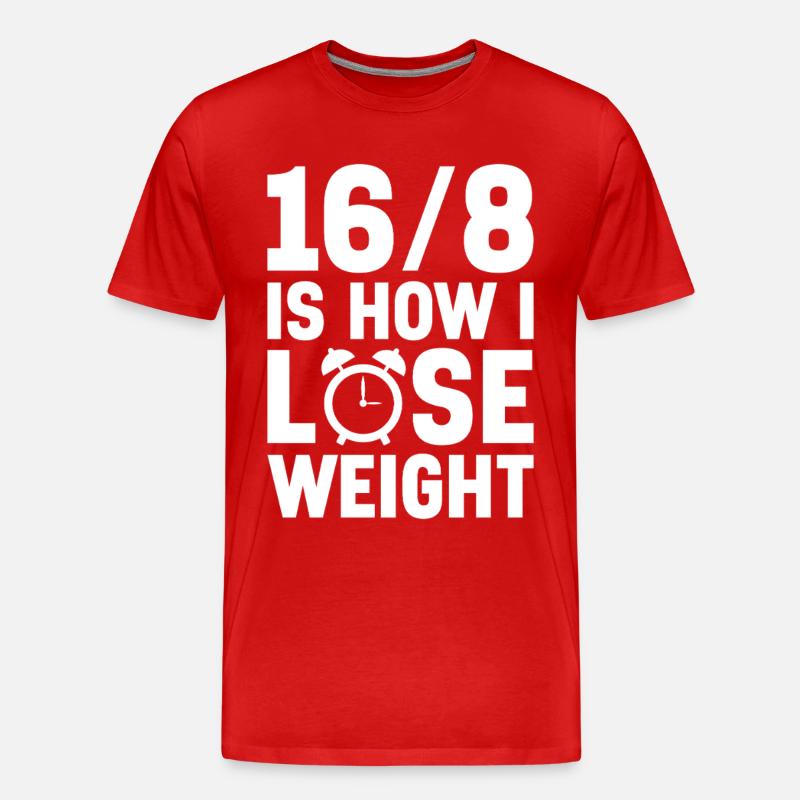Intermittent fasting Intermittent fasting - Men's Premium Organic T-Shirt - red