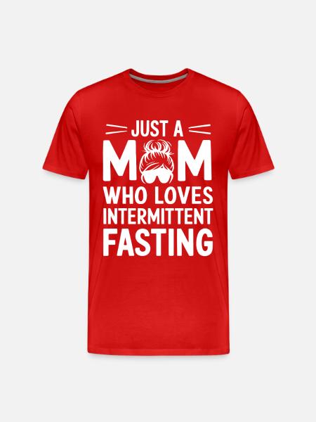 Intermittent fasting Intermittent fasting - Men's Premium Organic T-Shirt - red