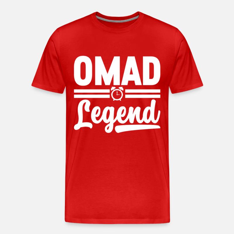 Intervallfasten Intermittierendes Fasten - Männer Premium Bio T-Shirt - Rot