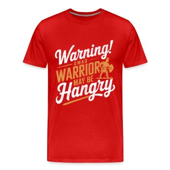 Jeûne intermittent Jeûne intermittent - T-shirt bio Premium Homme - rouge - Devant - Damien (186cm)