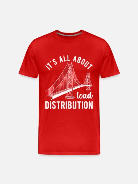 Bridge Engineer Bridge Construction - Men's Premium Organic T-Shirt - red