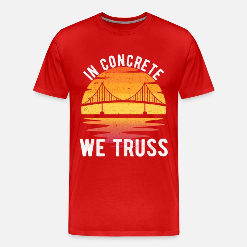 Bridge Engineer Bridge Construction - Men's Premium Organic T-Shirt - red