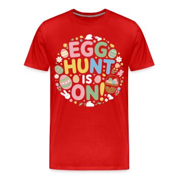 Ostern - Männer Premium Bio T-Shirt - Rot - Vorne - Damien (186cm)