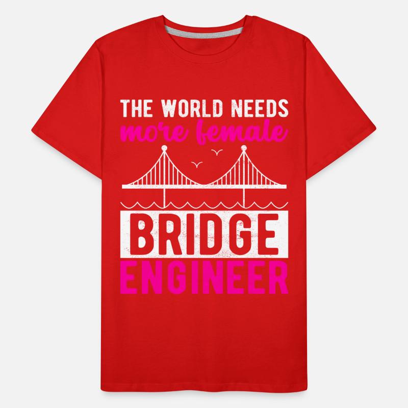 Bridge Engineer Bridge Construction Men's Premium Organic T-Shirt