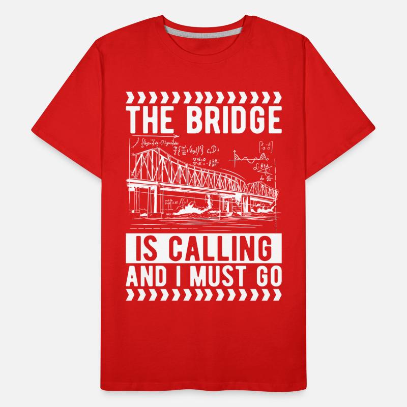 Bridge Engineer Bridge Construction Men's Premium Organic T-Shirt