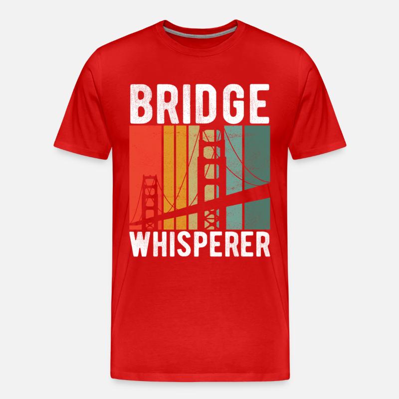 Bridge Engineer Bridge Construction - Men's Premium Organic T-Shirt - red