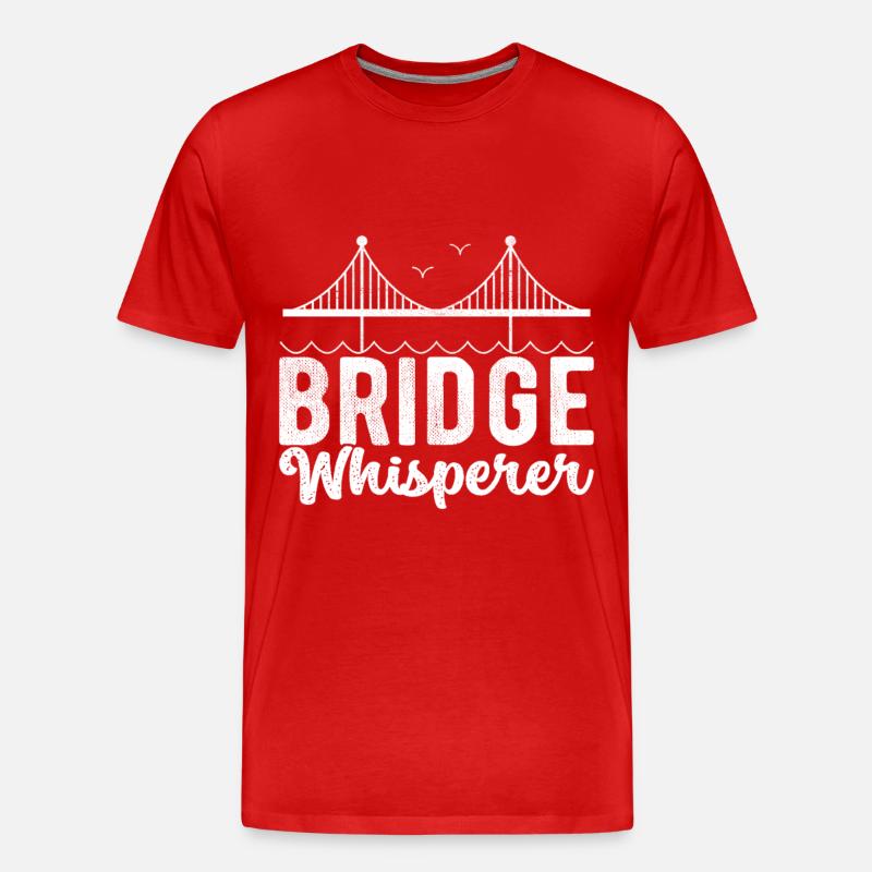 Bridge Engineer Bridge Construction - Men's Premium Organic T-Shirt - red