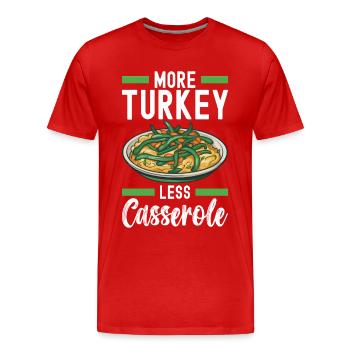 Casserole de haricots verts - T-shirt bio Premium Homme - rouge - Devant - Damien (186cm)