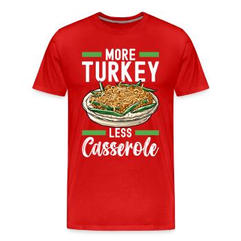 Casserole de haricots verts - T-shirt bio Premium Homme - rouge - Devant - Damien (186cm)