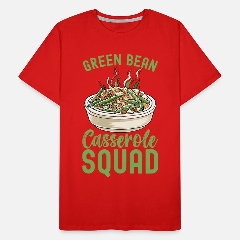 Casserole de haricots verts T-shirt bio Premium Homme