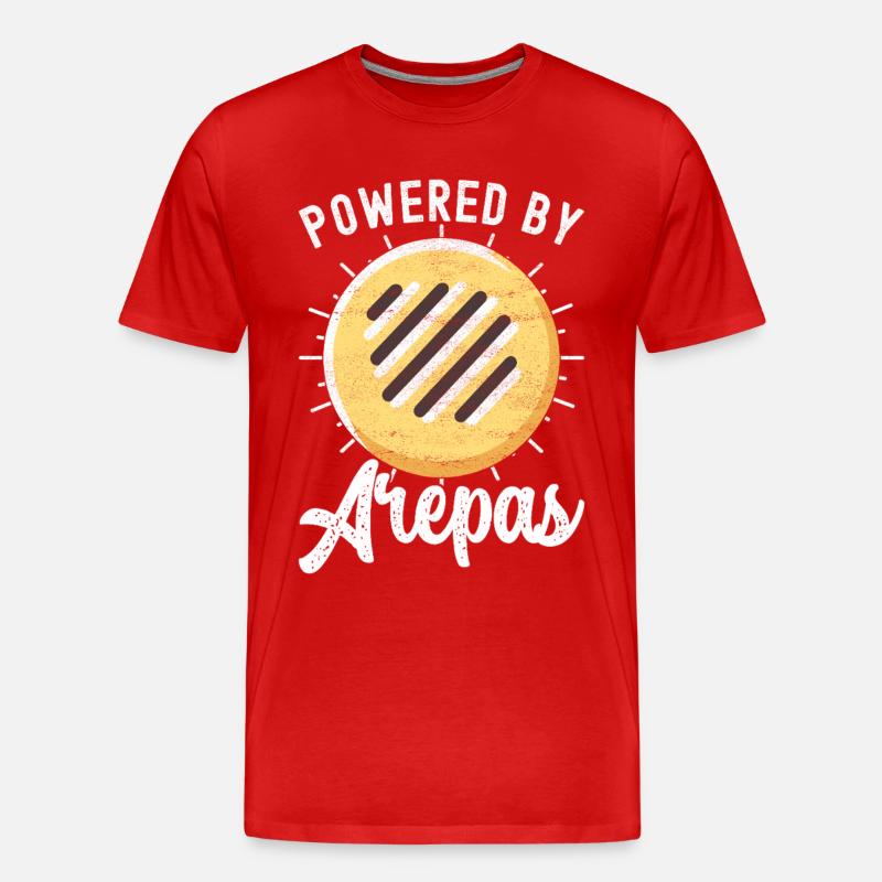 Venezolanische Arepas - Männer Premium Bio T-Shirt - Rot