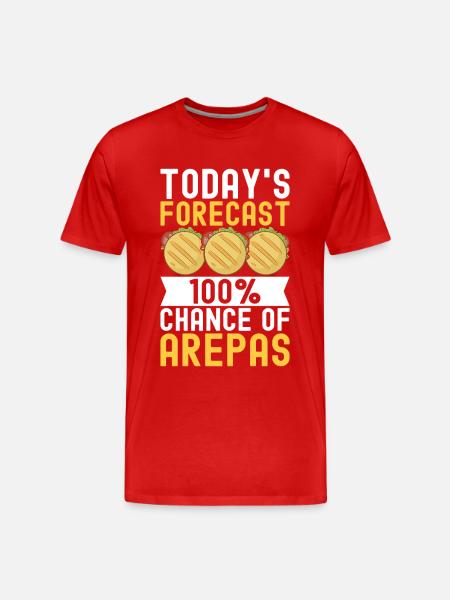 Venezuelan Arepas - Men's Premium Organic T-Shirt - red