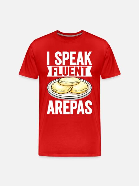 Arepas vénézuélienne - T-shirt bio Premium Homme - rouge