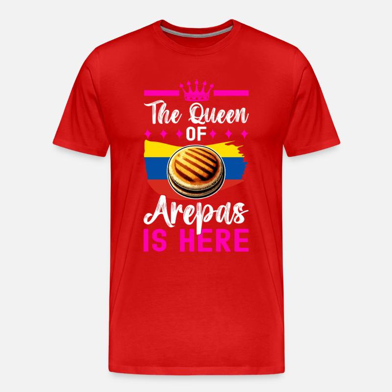 Venezolanische Arepas - Männer Premium Bio T-Shirt - Rot