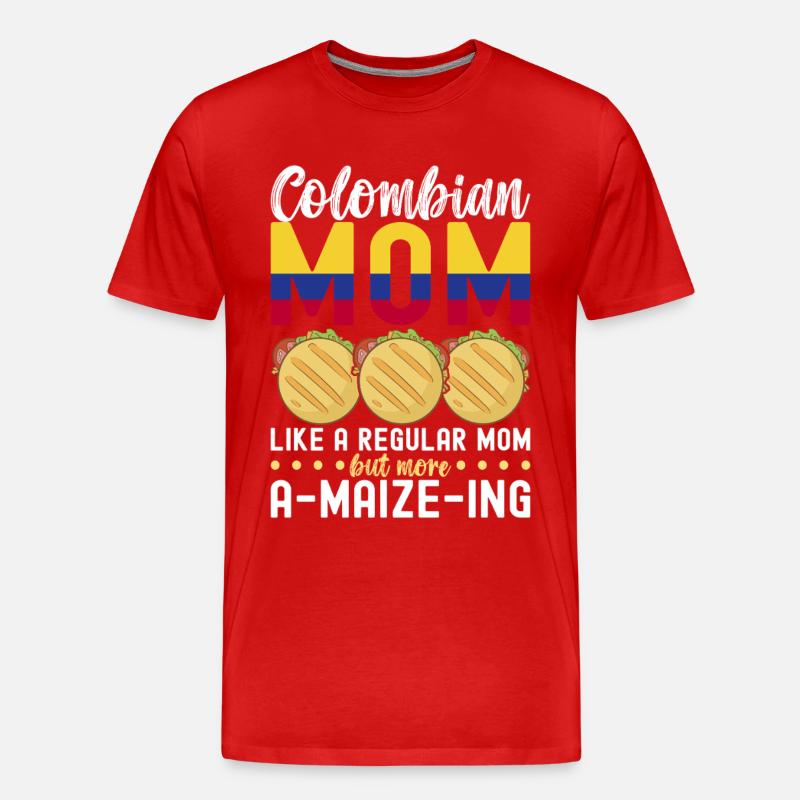 Venezolanische Arepas - Männer Premium Bio T-Shirt - Rot