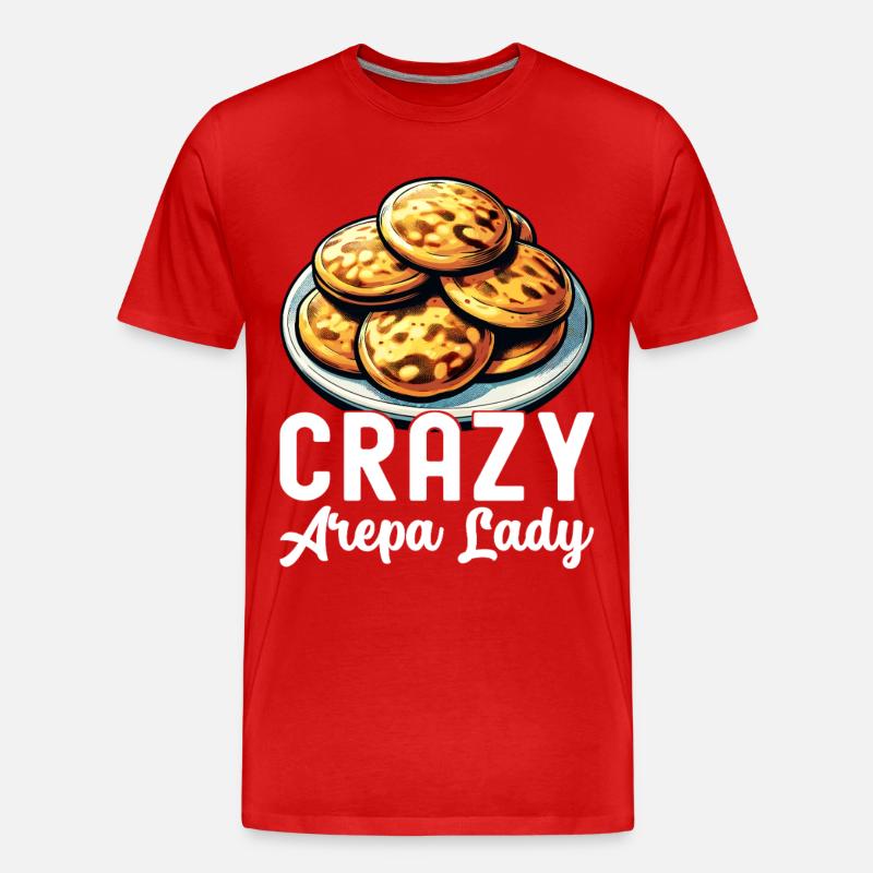 Venezolanische Arepas - Männer Premium Bio T-Shirt - Rot