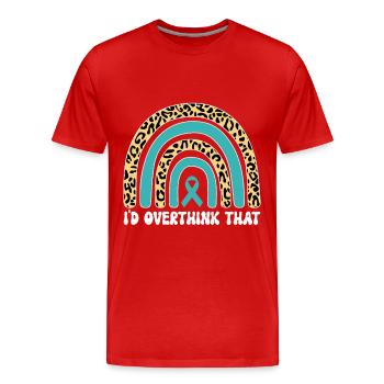 Trouble anxieux Trouble anxieux - T-shirt bio Premium Homme - rouge - Devant - Damien (186cm)