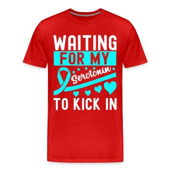 Trouble anxieux Trouble anxieux - T-shirt bio Premium Homme - rouge - Devant - Damien (186cm)