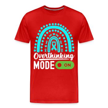 Trouble anxieux Trouble anxieux - T-shirt bio Premium Homme - rouge - Devant - Damien (186cm)
