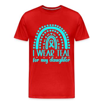 Trouble anxieux Trouble anxieux - T-shirt bio Premium Homme - rouge - Devant - Damien (186cm)