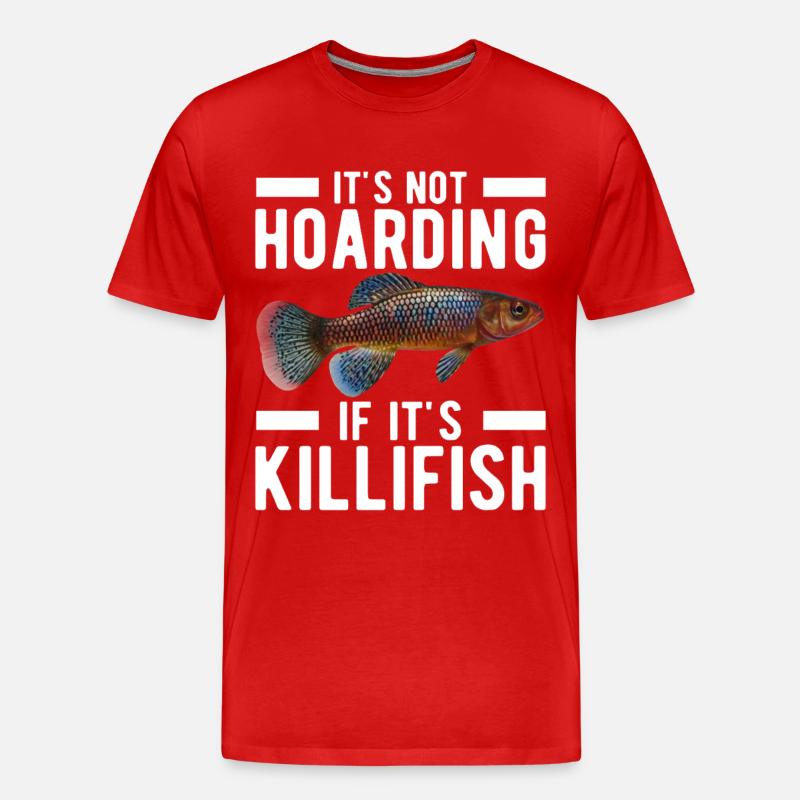 Killifisch Eierlegender Zahnkrapfen Aquarium - Männer Premium Bio T-Shirt - Rot
