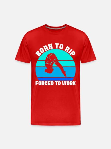 Diving diving board - Men's Premium Organic T-Shirt - red