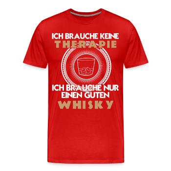Whiskey - Männer Premium Bio T-Shirt - Rot - Vorne - Damien (186cm)