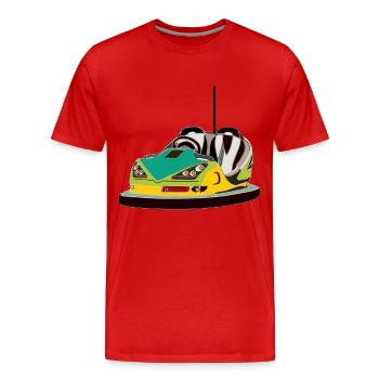 kirmes boxauto fahrgeschäft - Männer Premium Bio T-Shirt - Rot - Vorne - Damien (186cm)