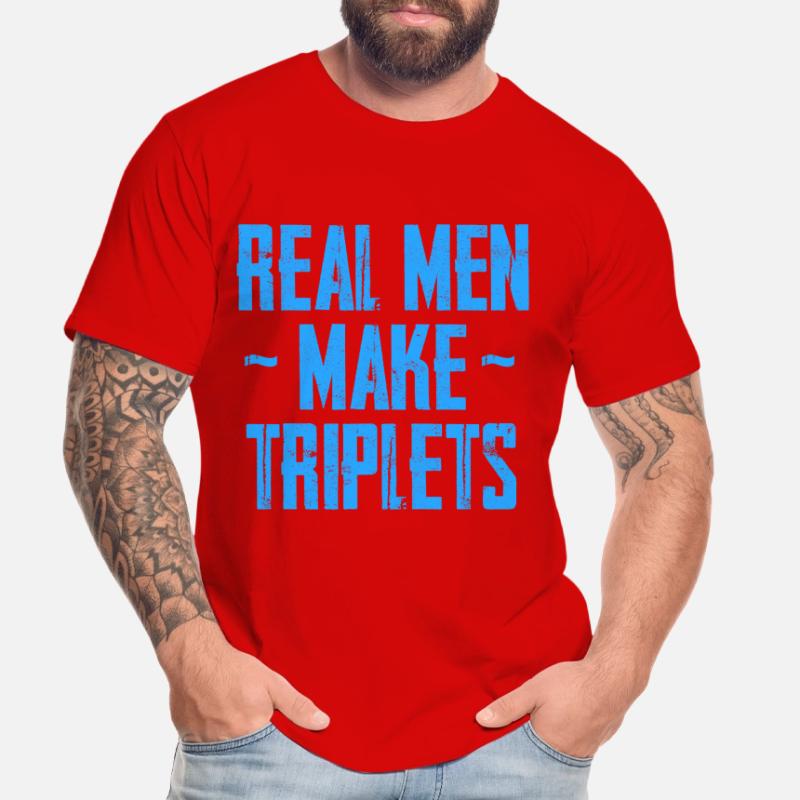 real men make triplets - Triplés Loading T-shirt bio Premium Homme