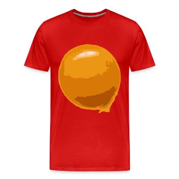 Fried Egg Costume Halloween Carnival Egg Yolk Yolk Yolk - Men's Premium Organic T-Shirt - red - Front - Damien (186cm)