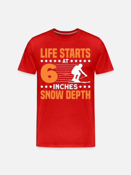 Skiers Skiing Skiing Gift - Men's Premium Organic T-Shirt - red